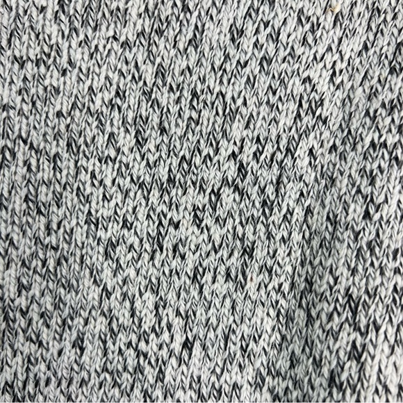 Chunky knit wrap front sweater marled grey v neck cross cross ballet cor… - Picture 9 of 15